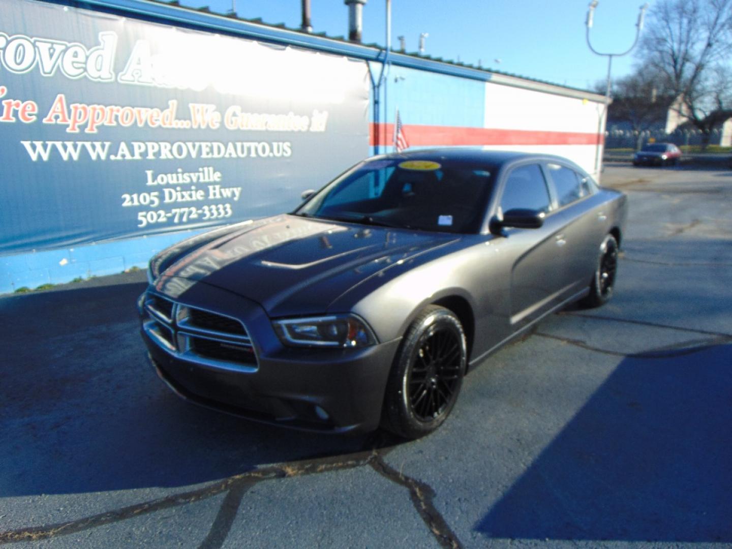 2014 Gray Dodge Charger (2C3CDXHG1EH) , located at 2105 Dixie Hwy, Louisville, KY, 40210, (502) 772-3333, 38.220932, -85.795441 - We're Kentuckiana's Number 1 Buy Here Pay Here and 2nd chance finance dealership! Conveniently located in central Louisville, Kentucky and right across the Ohio river from Southern Indiana we strive to provide clean dependable used cars, trucks, vans and SUV’s with affordable down payments and pay - Photo#1