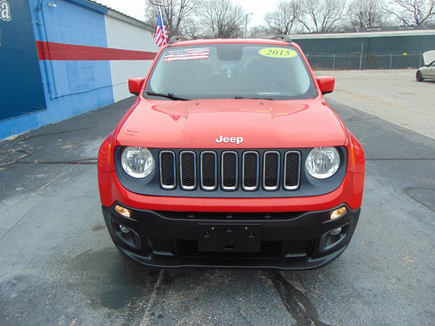 2015 Red JEEP RENEGADE (ZACCJBBT0FP) , located at 2105 Dixie Hwy, Louisville, KY, 40210, (502) 772-3333, 38.220932, -85.795441 - Photo#2