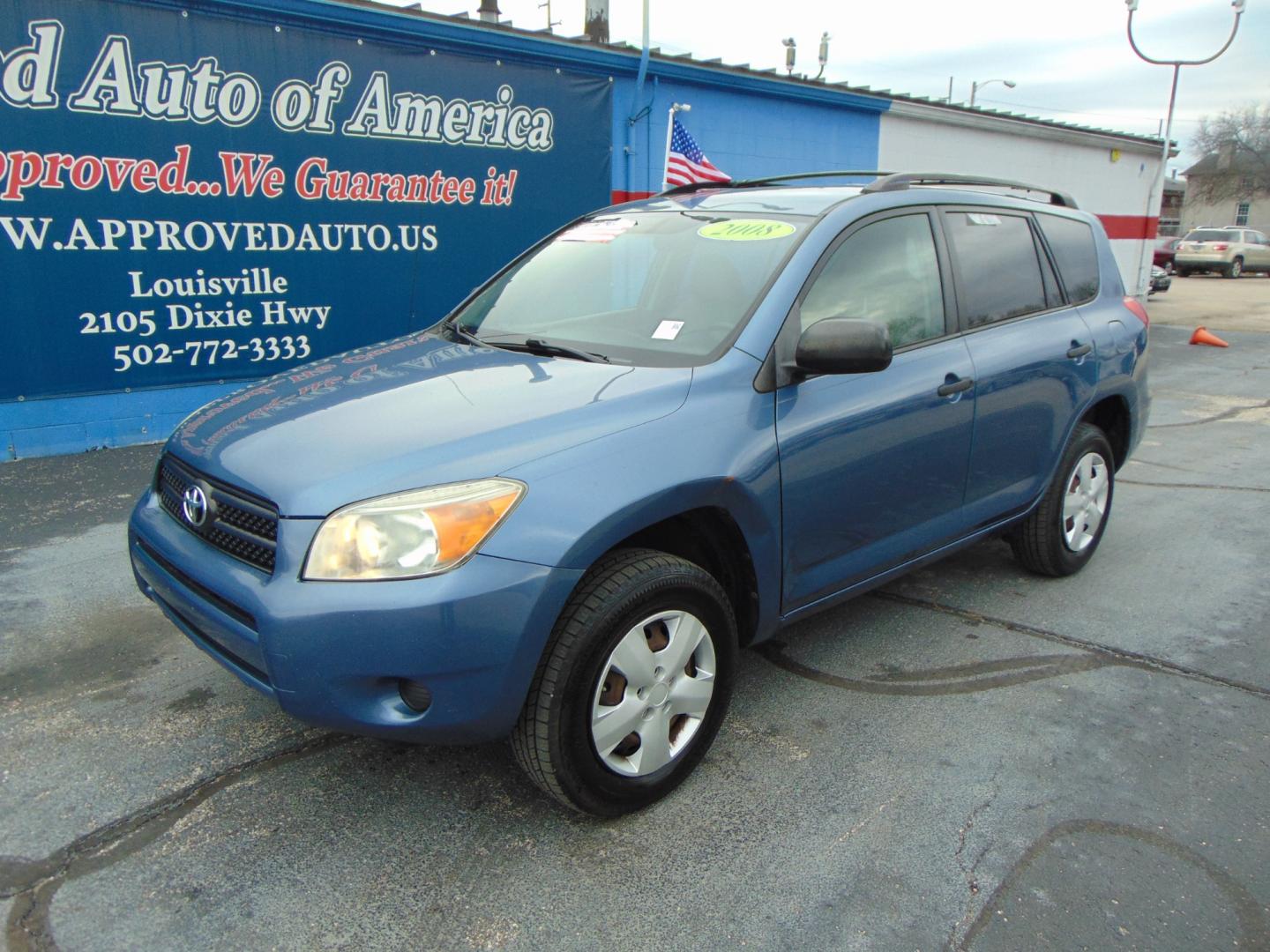 2008 Blue Toyota RAV4 (JTMZD33V386) with an 4-Cyl 2.4 Liter engine, Automatic, 4-Spd transmission, located at 2105 Dixie Hwy, Louisville, KY, 40210, (502) 772-3333, 38.220932, -85.795441 - We're Kentuckiana's Number 1 Buy Here Pay Here and 2nd chance finance dealership! Conveniently located in central Louisville, Kentucky and right across the Ohio river from Southern Indiana we strive to provide clean dependable used cars, trucks, vans and SUV’s with affordable down payments and pay - Photo#1