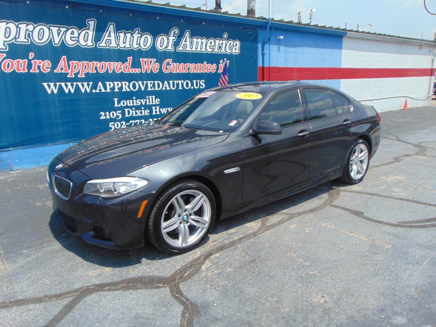 2012 Gray BMW 5 Series (WBAFR7C54CC) with an 6-Cyl Turbo 3.0 Liter engine, Auto 8-Spd Stptrnc Spt MM transmission, located at 2105 Dixie Hwy, Louisville, KY, 40210, (502) 772-3333, 38.220932, -85.795441 - We're Kentuckiana's Number 1 Buy Here Pay Here and 2nd chance finance dealership! Conveniently located in central Louisville, Kentucky and right across the Ohio river from Southern Indiana we strive to provide clean dependable used cars, trucks, vans and SUV’s with affordable down payments and pay - Photo#3