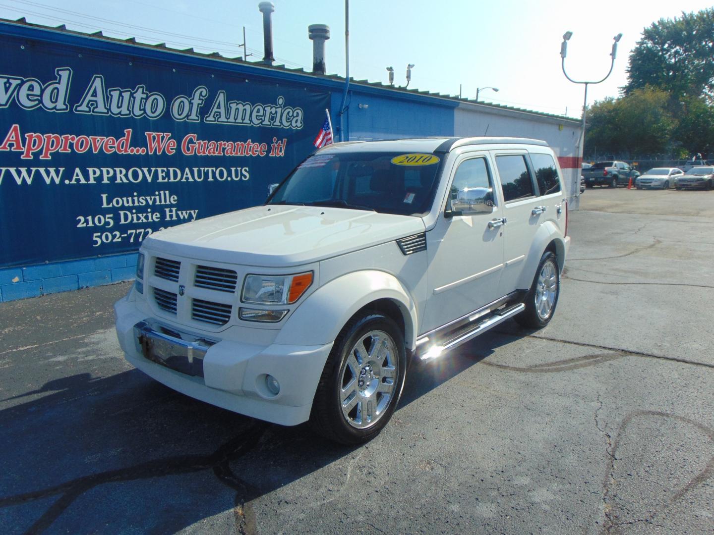 2010 White Dodge Nitro (1D4PU5GX6AW) with an V6 3.7 Liter engine, Automatic, 4-Spd w/Overdrive transmission, located at 2105 Dixie Hwy, Louisville, KY, 40210, (502) 772-3333, 38.220932, -85.795441 - We're Kentuckiana's Number 1 Buy Here Pay Here and 2nd chance finance dealership! Conveniently located in central Louisville, Kentucky and right across the Ohio river from Southern Indiana we strive to provide clean dependable used cars, trucks, vans and SUV’s with affordable down payments and pay - Photo#3